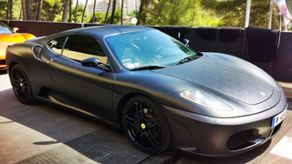Leather wrapped Ferrari F430 is an exercise in bad taste